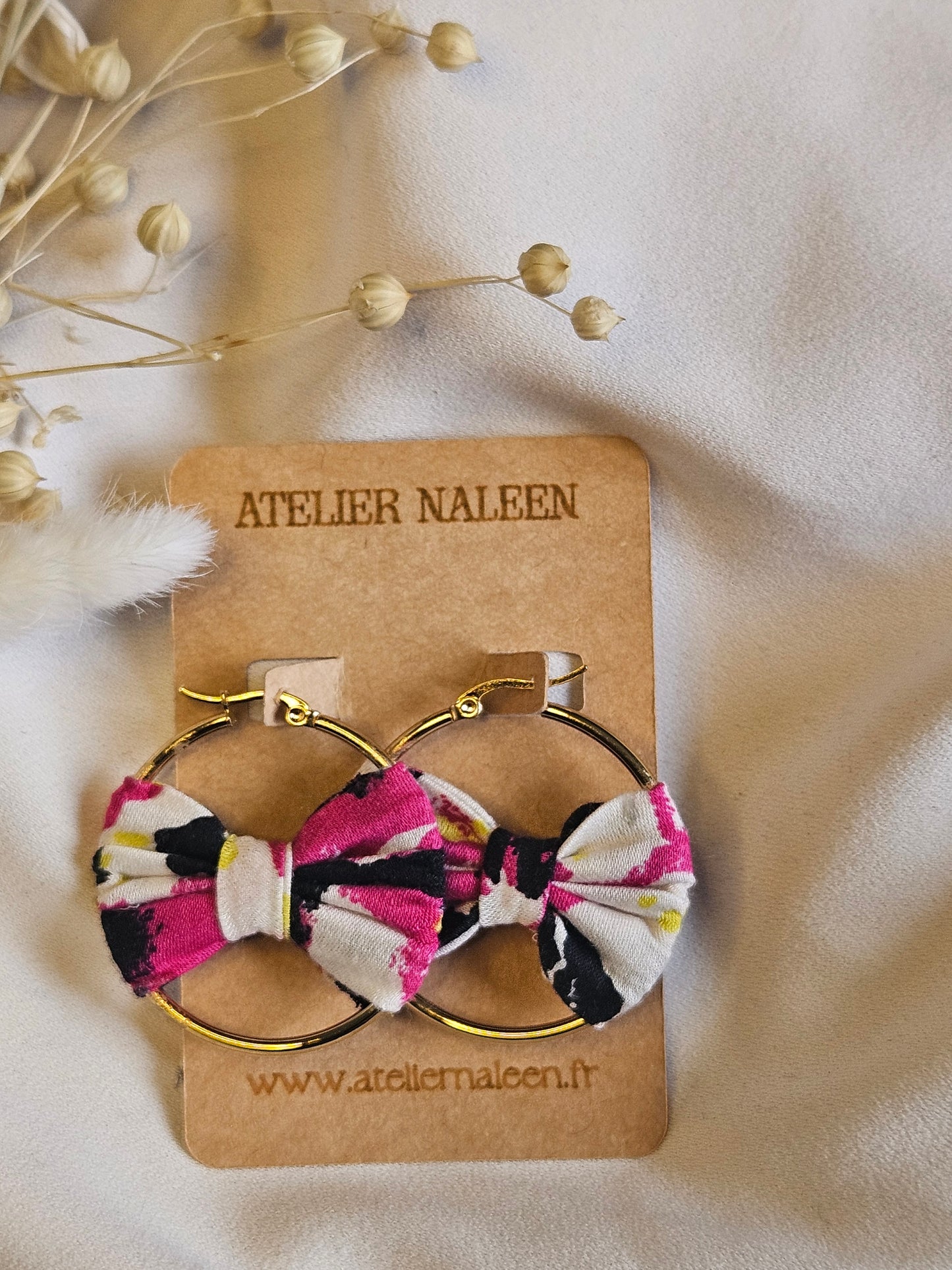 Créole noeud "Magnolia" or - Atelier Naleen