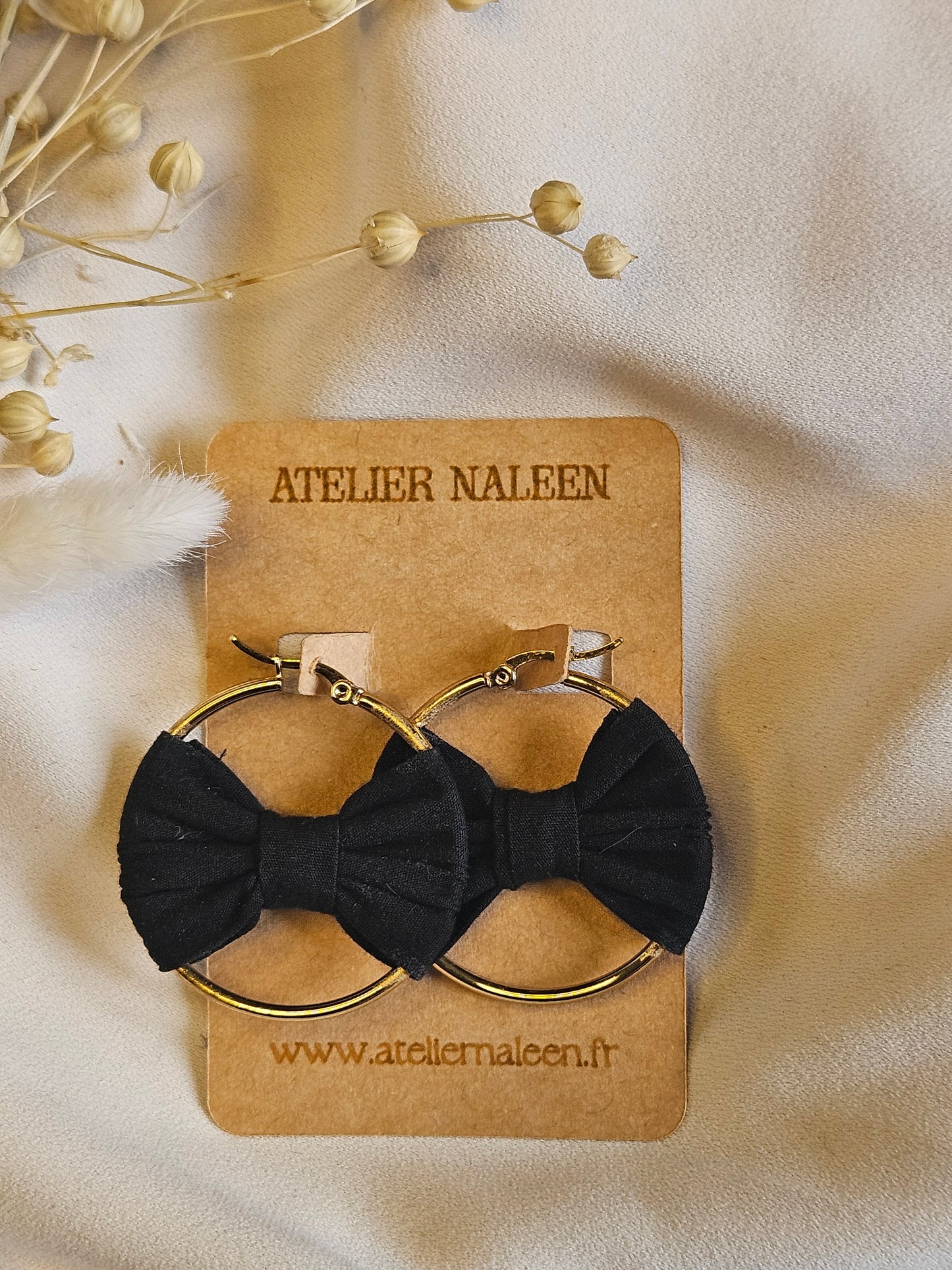 Créoles noeud "Dahlia" or - Atelier Naleen