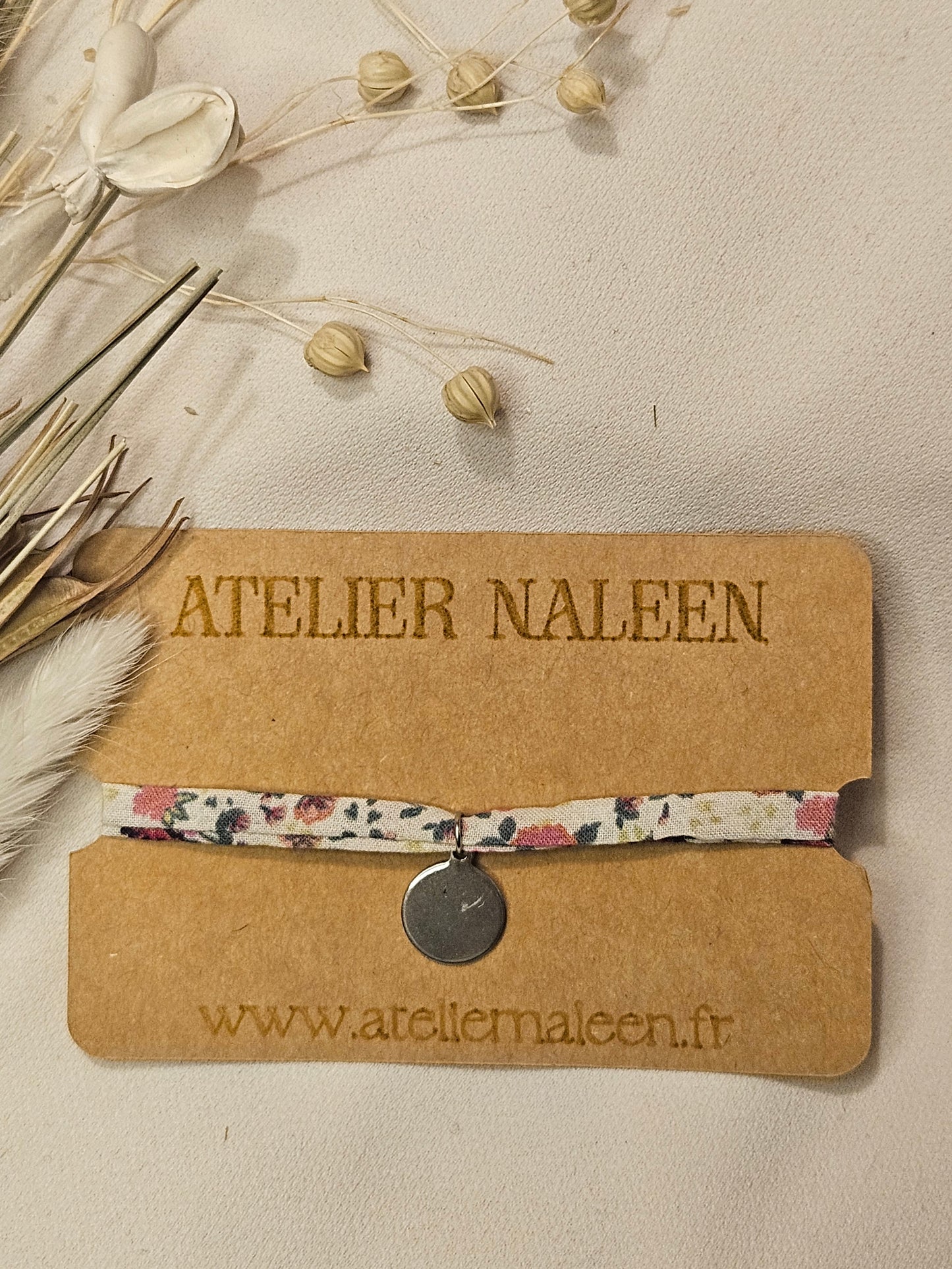 Bracelet à personnaliser "Orchidée" argent - Atelier Naleen