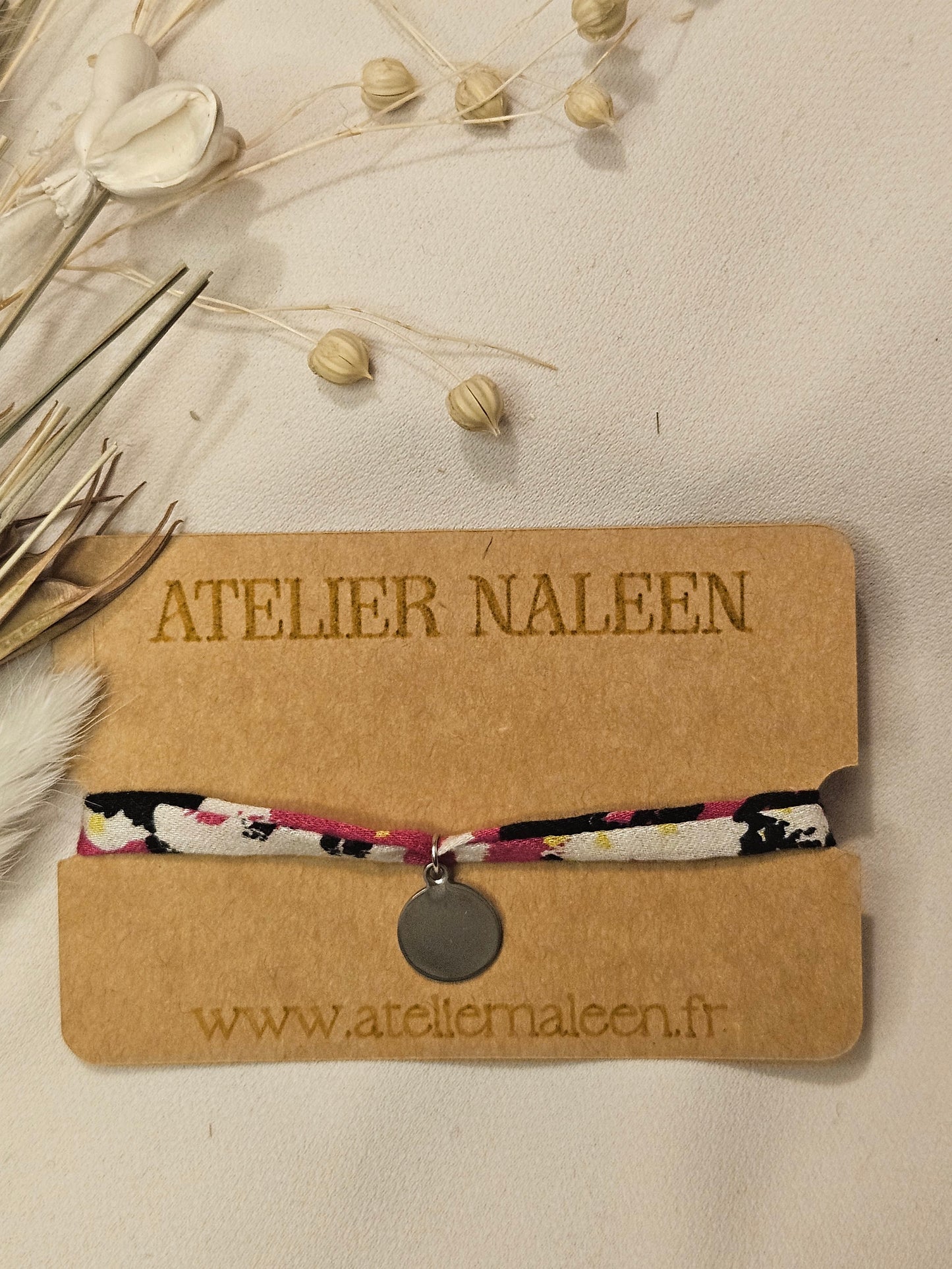 Bracelet à personnaliser "Magnolia" argent - Atelier Naleen