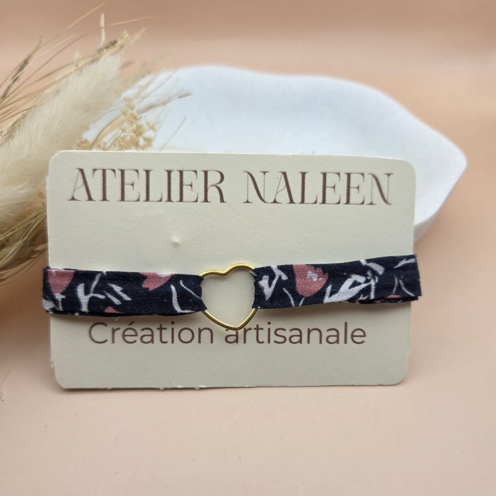 Bracelet coeur "Anémone" - Atelier Naleen