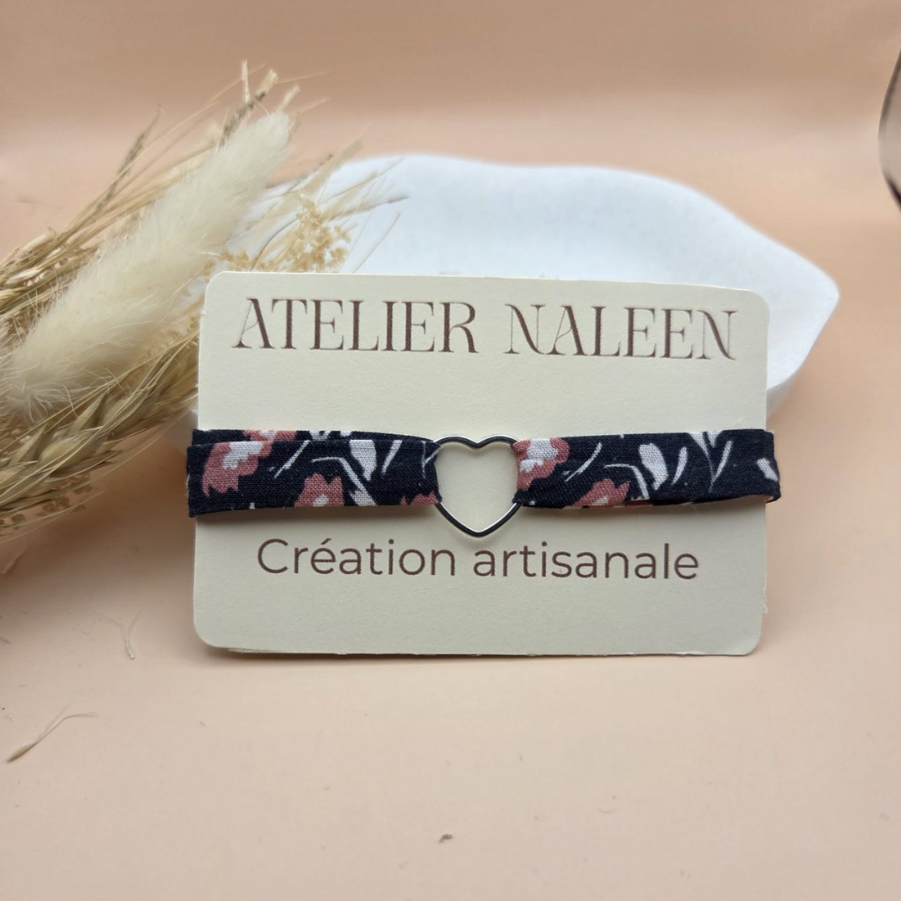 Bracelet coeur "Anémone" - Atelier Naleen