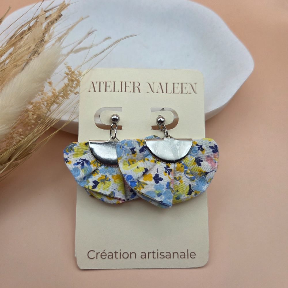 Boucle d'oreille demi-lune "Iris" - Atelier Naleen