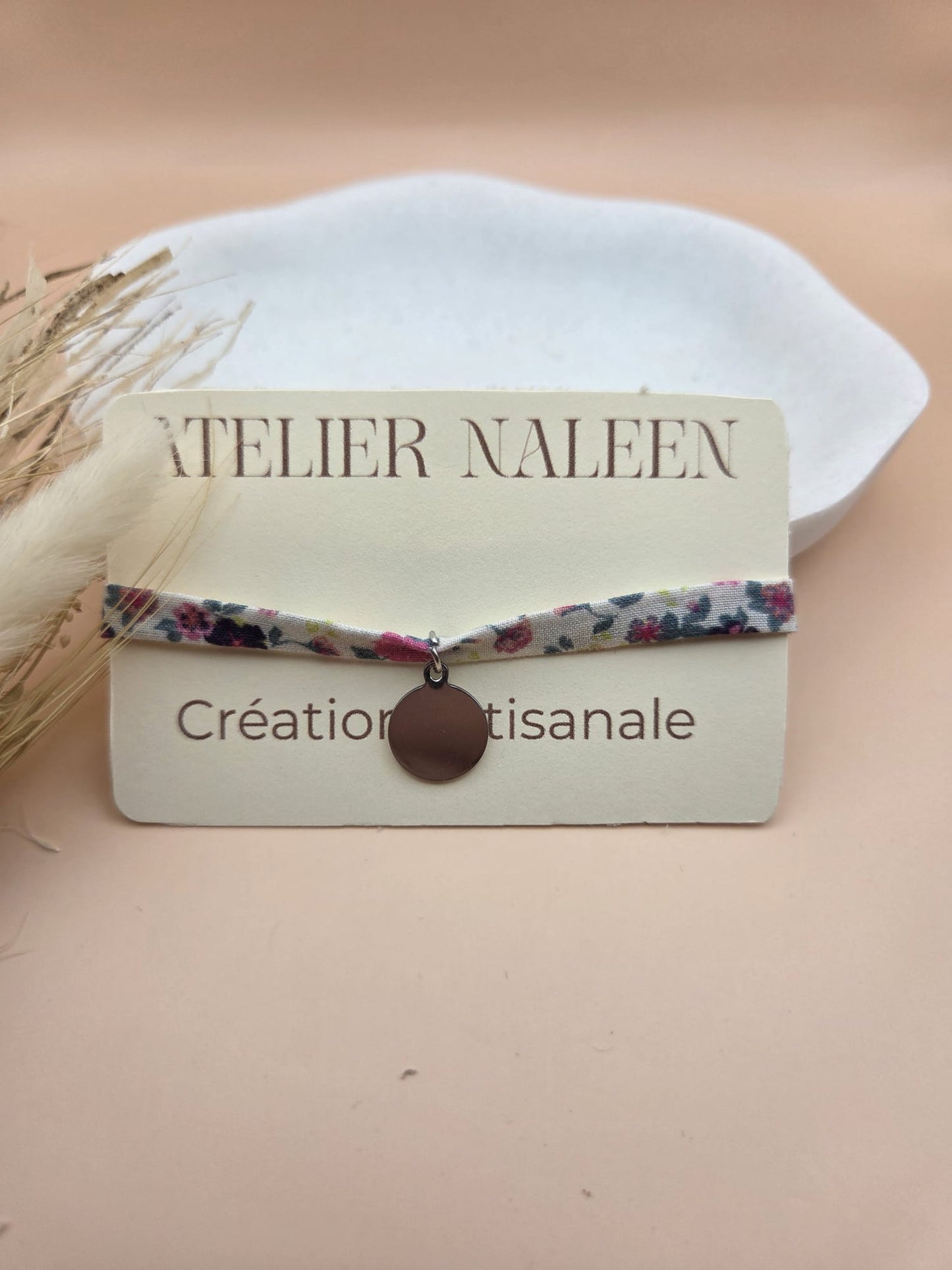 Bracelet à personnaliser "Orchidée" argent - Atelier Naleen