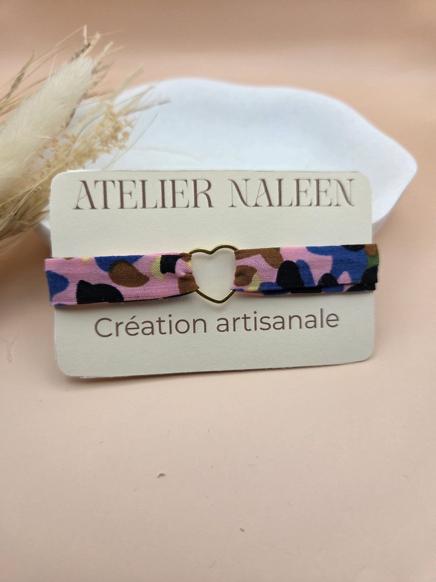 Bracelet coeur "Pivoine" - Atelier Naleen