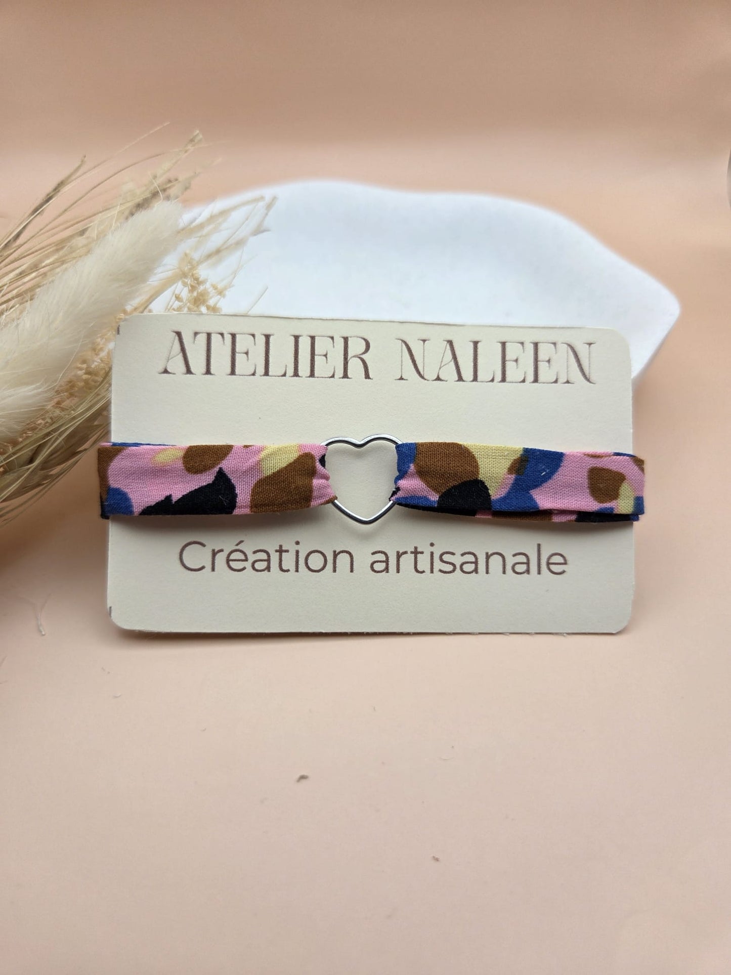 Bracelet coeur "Pivoine" - Atelier Naleen