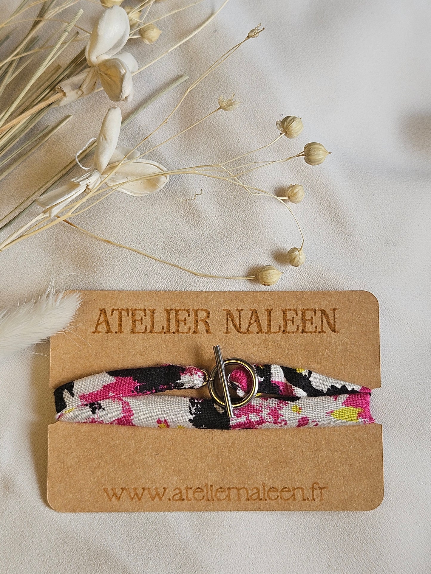 Bracelet double "Magnolia" argent - Atelier Naleen