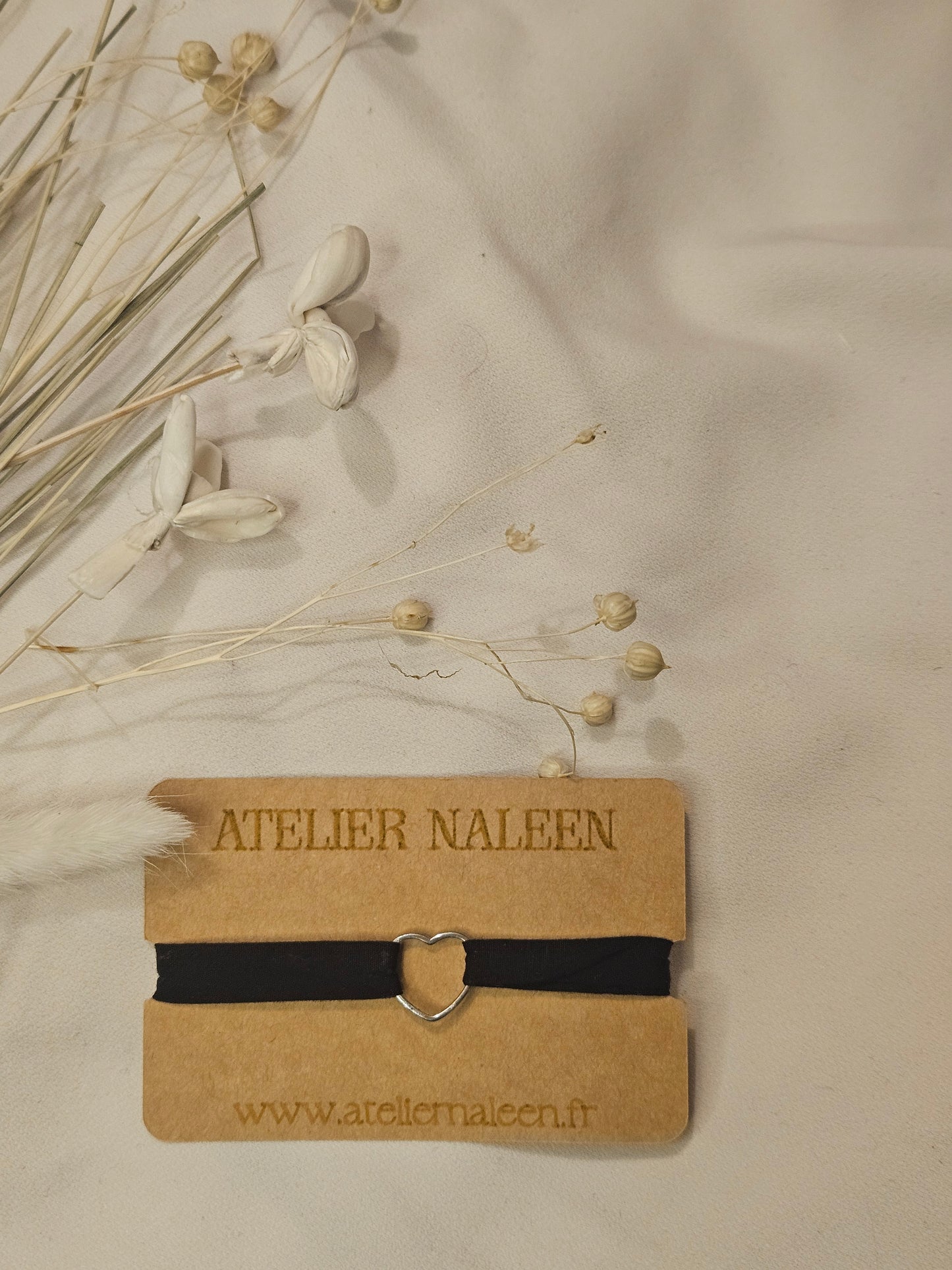 Bracelet coeur "Dahlia" argent - Atelier Naleen