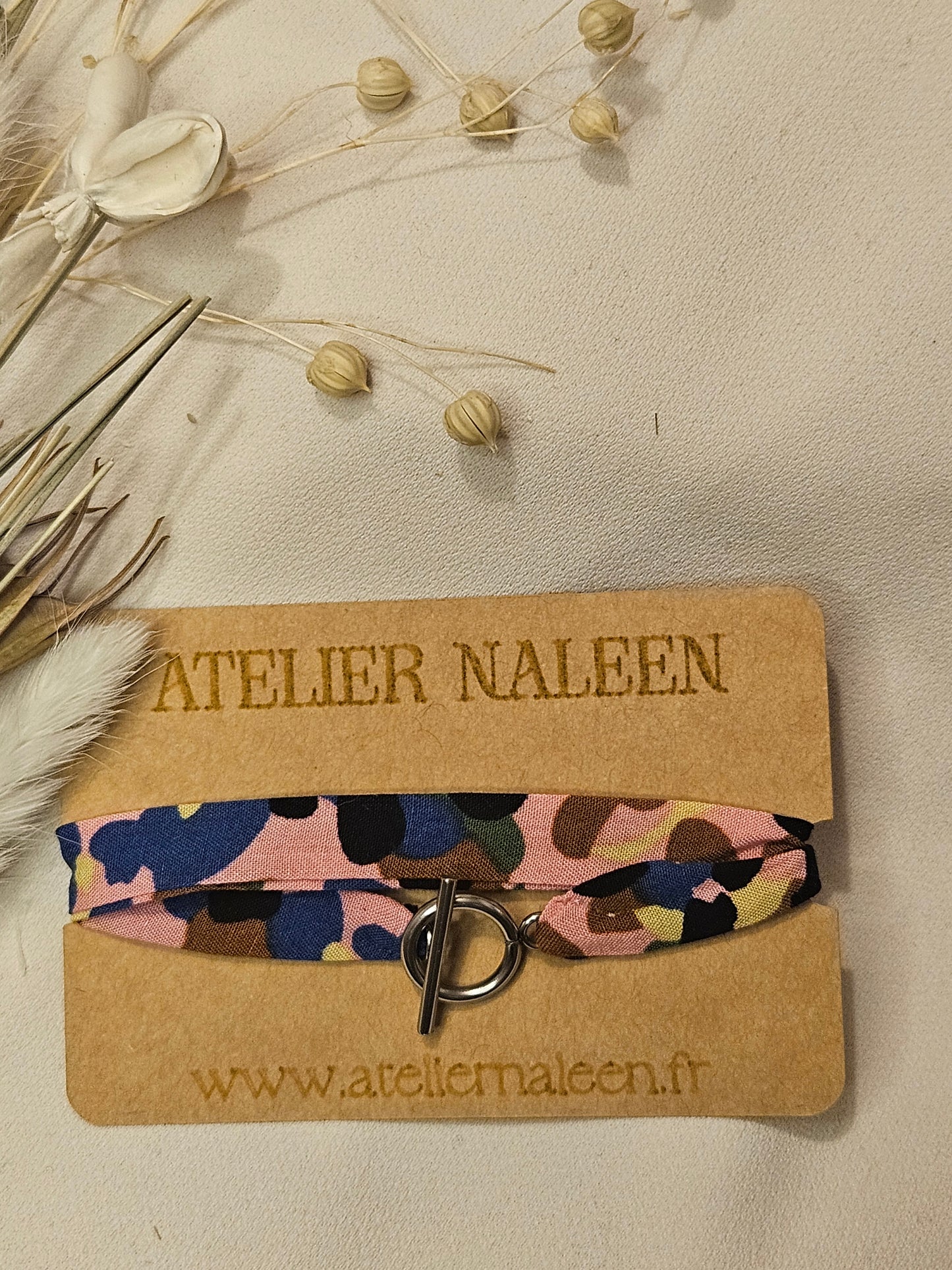 Bracelet double "Pivoine" argent - Atelier Naleen