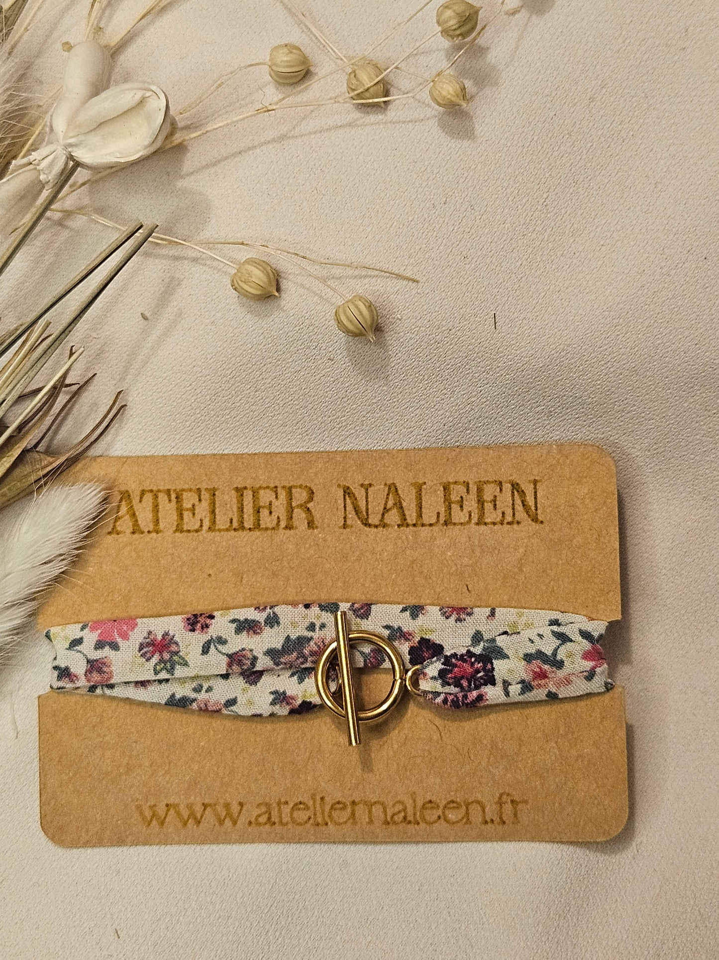 Bracelet double "Orchidée" or - Atelier Naleen