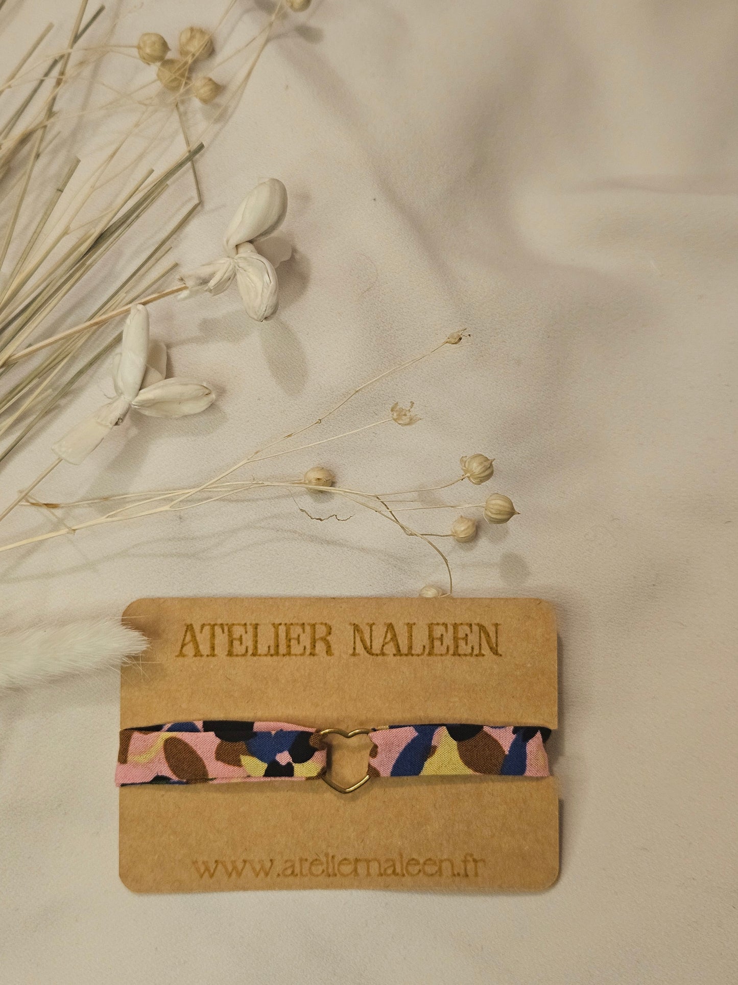 Bracelet coeur "Pivoine" or - Atelier Naleen