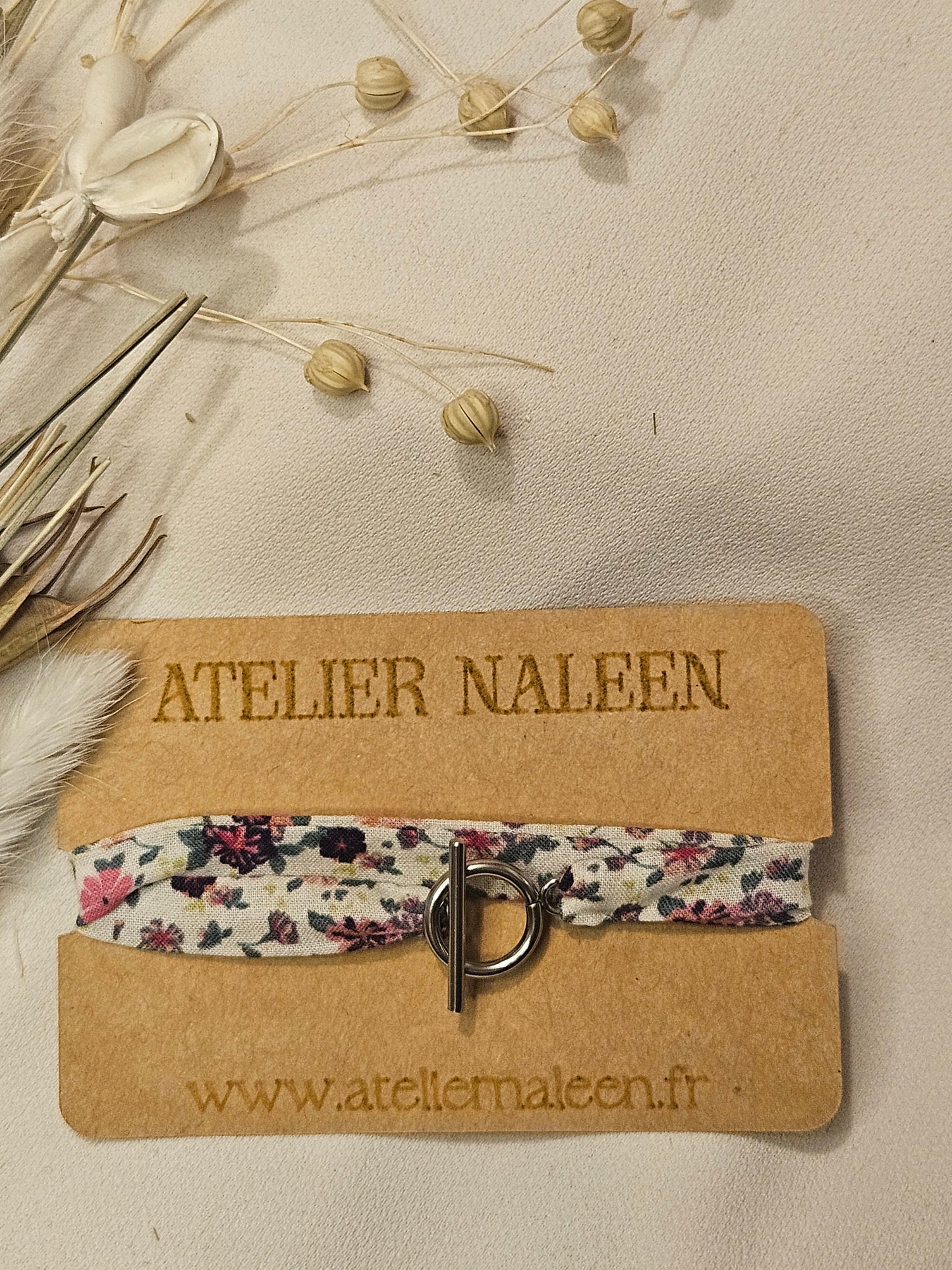 Bracelet double "Orchidée" argent - Atelier Naleen