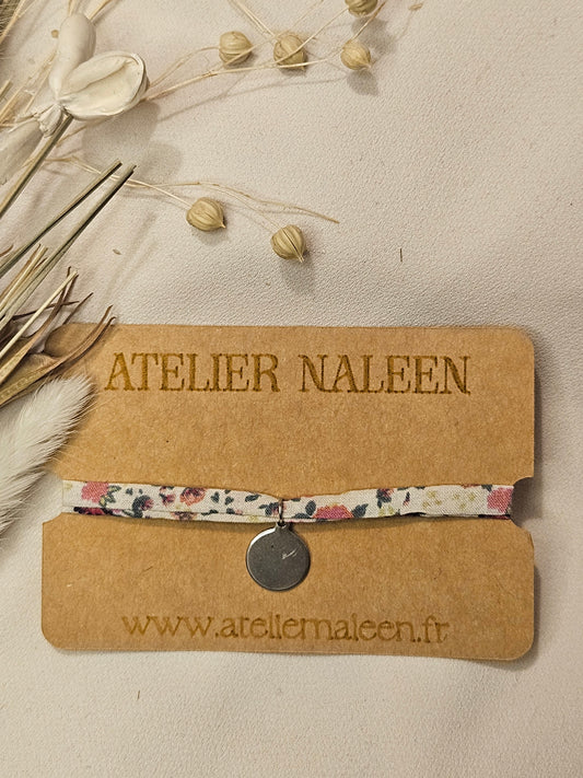 Bracelet à personnaliser "Orchidée" argent - Atelier Naleen 