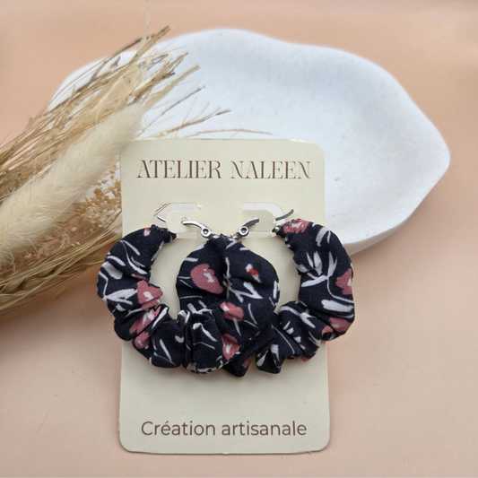 Boucle d'oreille froufrou "Anémone" - Atelier Naleen 