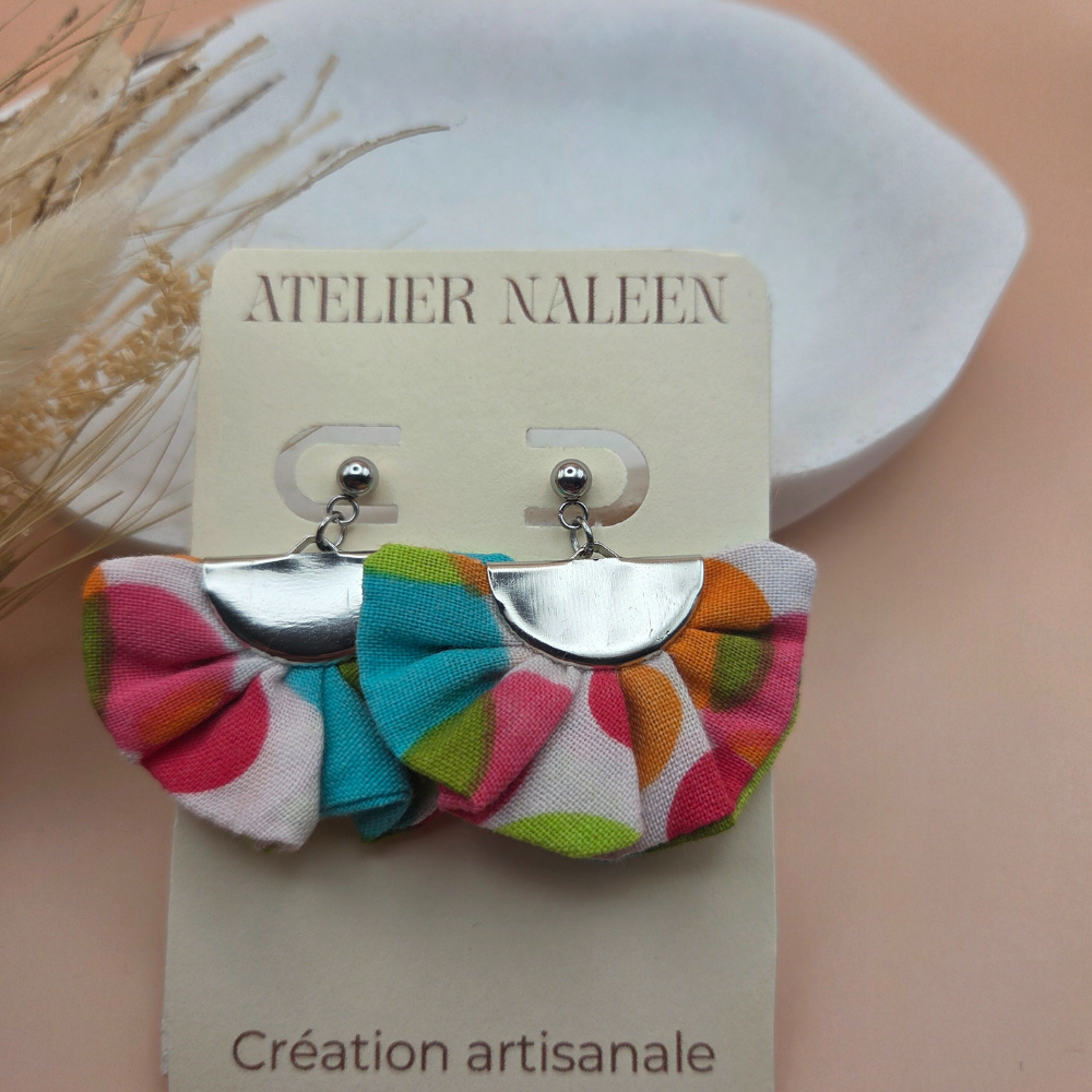 Boucle d'oreille demi-lune "Cosmos" - Atelier Naleen 