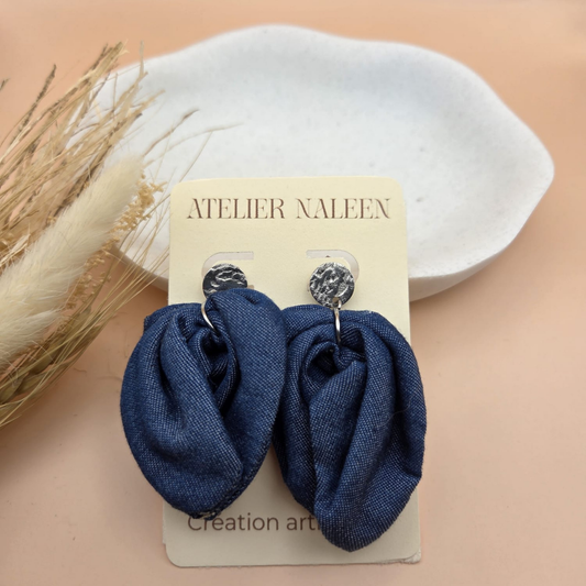 Boucles d’oreilles feuille "Campanule"