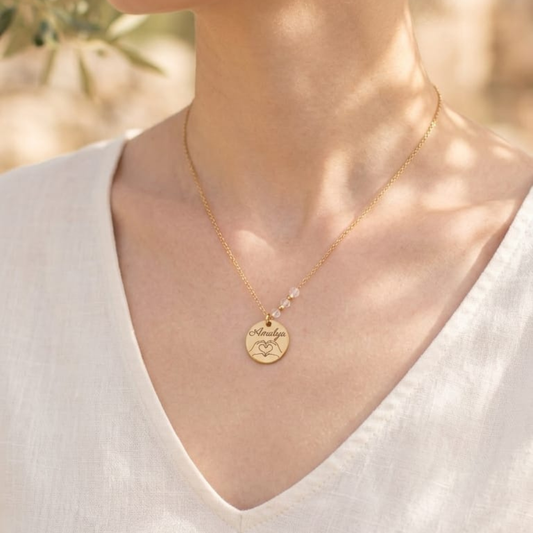 Collier pierre de naissance - Atelier Naleen 