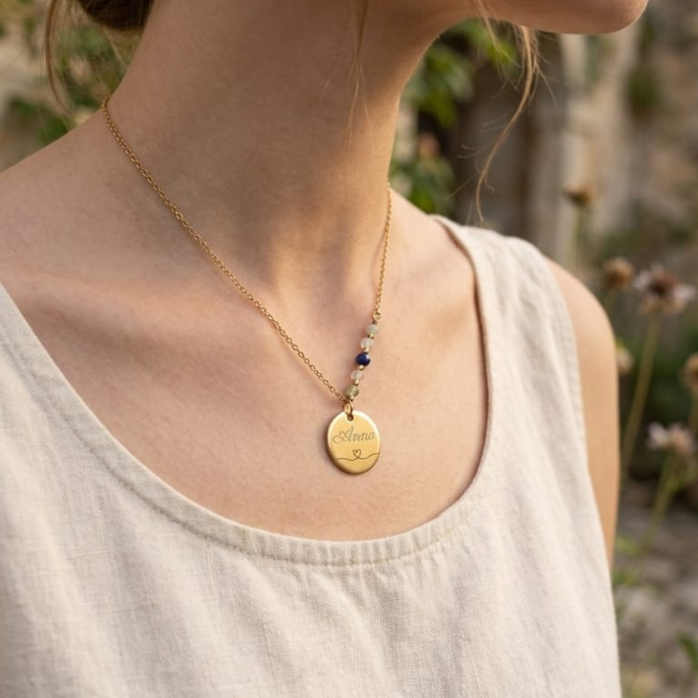 Collier pierre de naissance - Atelier Naleen 