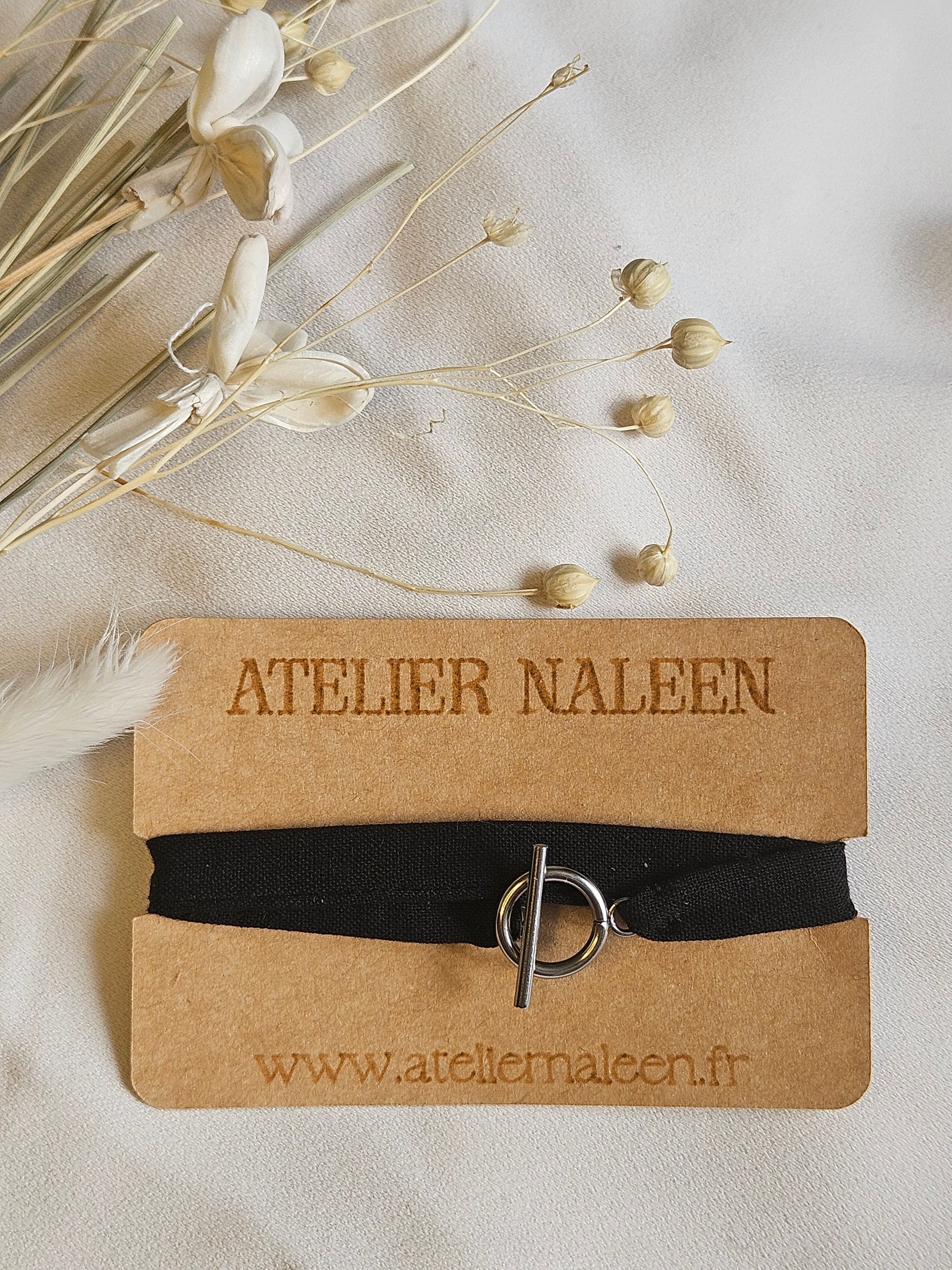 Bracelet double "Dahlia" argent - Atelier Naleen 