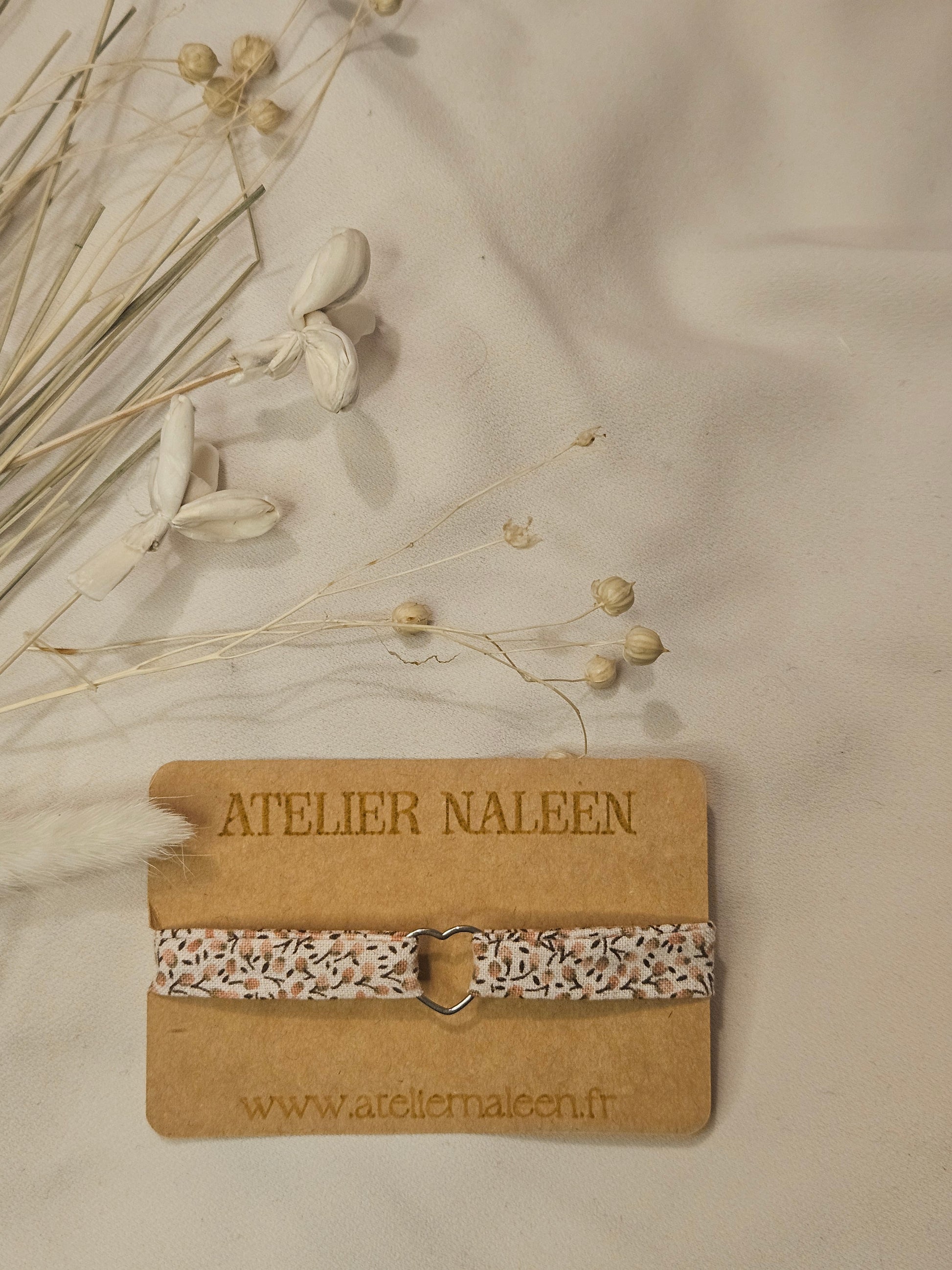 Bracelet coeur "Jasmin" argent - Atelier Naleen 